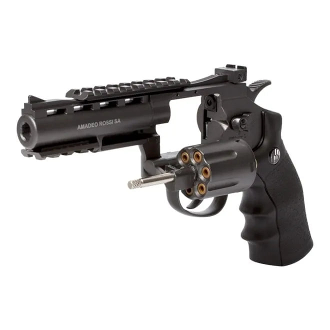 Revólver de Pressão CO2 701 Full Metal Preto 4.5mm 6 Tiros